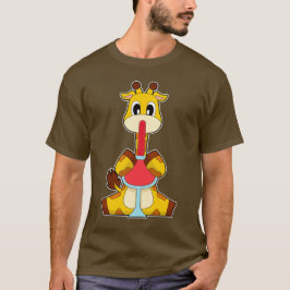 Giraffe Rotwein T-Shirt