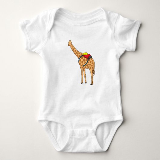 Giraffe Rucksack Baby Strampler (Vorderseite)