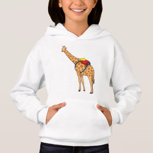 Giraffe Rucksack Hoodie (Vorderseite)