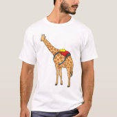 Giraffe Rucksack T-Shirt (Vorderseite)