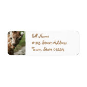 Giraffe Rücksendeadresse (Vorne)