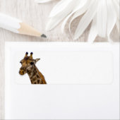 Giraffe-Rücksendeadressen-Aufkleber (Insitu)