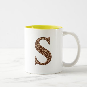 Giraffe S Zweifarbige Tasse