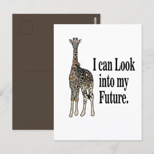Giraffe Safari Animal Funny Birthday Postkarte