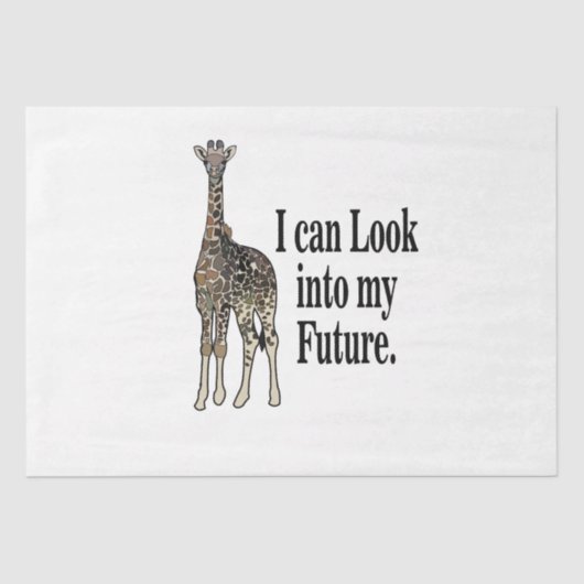 Giraffe Safari Animal Funny Birthday Seidenpapier (Vorderseite)