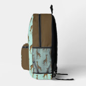Giraffe Safari Bedruckter Rucksack (Rechts)