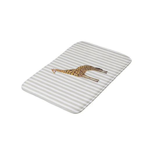 Giraffe Safari Design Strip Bath Mat Badematte (Schrägansicht)