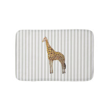 Giraffe Safari Design Strip Bath Mat