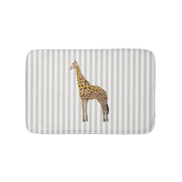 Giraffe Safari Design Strip Bath Mat Badematte