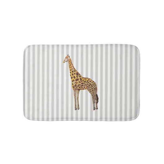 Giraffe Safari Design Strip Bath Mat Badematte (Vorderseite)