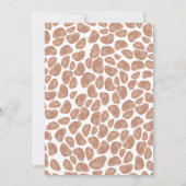 Giraffe Safari Eucalyptus Watercolor Baby Showroom Einladung (Rückseite)