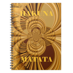 Giraffe-Safari Hakuna Matata gewebte Souvenir-Kuns Notizblock