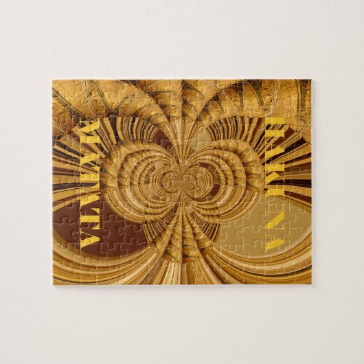 Giraffe Safari Hakuna Matata gewoben Souvenirkunst Puzzle (Horizontal)