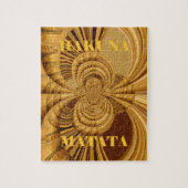 Giraffe Safari Hakuna Matata gewoben Souvenirkunst Puzzle (Vertikal)