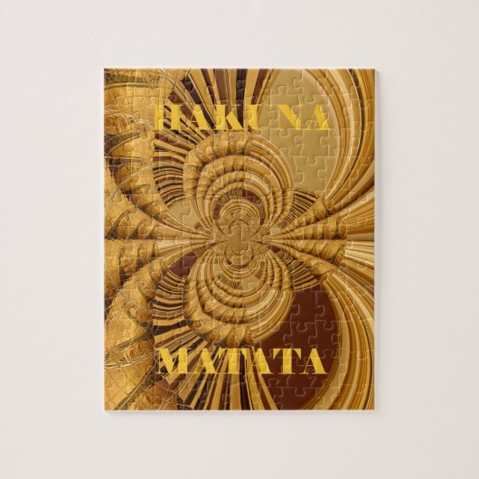 Giraffe Safari Hakuna Matata gewoben Souvenirkunst Puzzle (Vertikal)