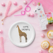 Giraffe Safari Happy Birthday Party Tellers Pappteller (Party)