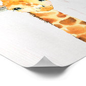 Giraffe Safari Jungle Kinderzimmer Kunst, Dichtung Poster (Ecke)