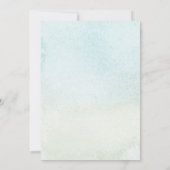 Giraffe Safari Party Kinderdusche Einladung (Rückseite)