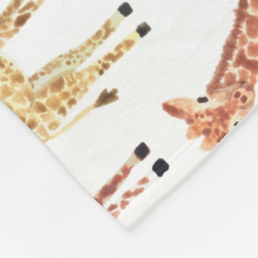 Giraffe Safari Print Fleecedecke (Ecke)