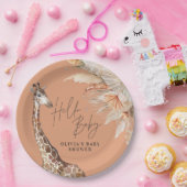 Giraffe-Safari-Terracotta Pappteller (Party)