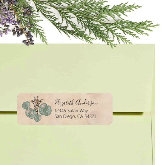 Giraffe Safari Tier botanisch