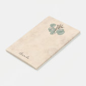 Giraffe Safari Tier botanisch Post-it Klebezettel (angewinkelt)