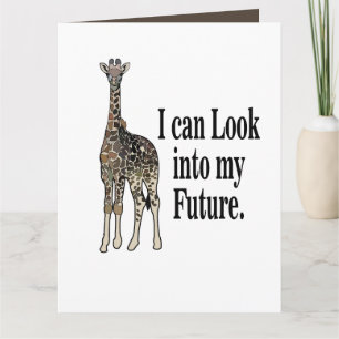 Giraffe-Safari-Tier Lustiger Geburtstag Karte