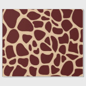 Giraffe Safari Tiermuster Papier Geschenkpapier (Flach)