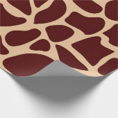Giraffe Safari Tiermuster Papier Geschenkpapier (Ecke)