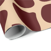Giraffe Safari Tiermuster Papier Geschenkpapier (Rolleneckpunkt)