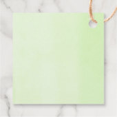 Giraffe Safari tropische grüne Blätter Babydusche Geschenkanhänger (Rückseite)