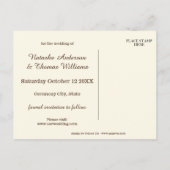 Giraffe Safari Zoo Save the Date Postkarte (Rückseite)