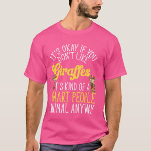 Giraffe Safari Zoo Smart People Animal Giraffe T-Shirt