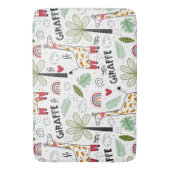 Giraffe Safari zum Thema Palm Tree, Regenbogen, Do Badematte (Vorderseite Vertikal)
