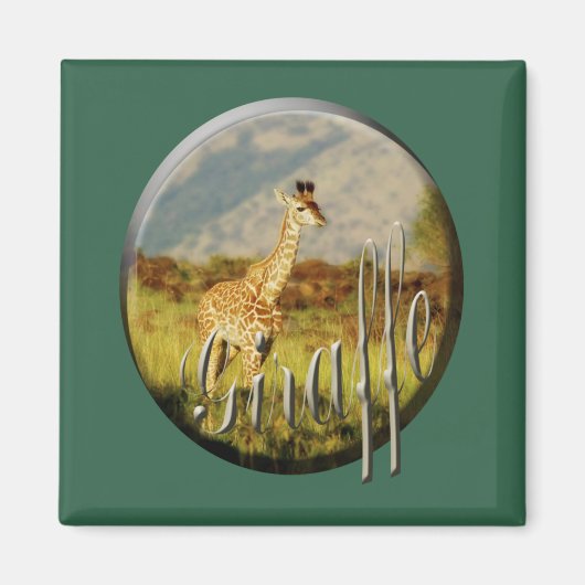 Giraffe Safarimagnete Magnet (Vorne)