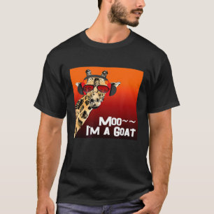 Giraffe sagt Muh Ich bin eine Ziege Musik T-Shirt