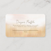 Giraffe Savanah Baby Duwer Diaper Raffle Begleitkarte (Vorderseite)