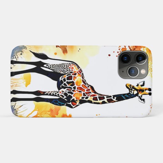 Giraffe Savannah Art Case-Mate iPhone Hülle (Rückseite (Horizontal))