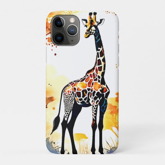 Giraffe Savannah Art Case-Mate iPhone Hülle (Rückseite)