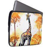 Giraffe Savannah Art Laptopschutzhülle (Vorne Rechts)