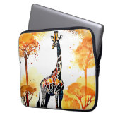 Giraffe Savannah Art Laptopschutzhülle (Vorderseite Links)