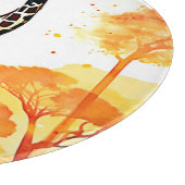 Giraffe Savannah Art Schneidebrett (Ecke)