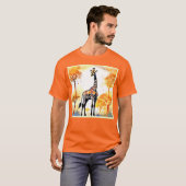 Giraffe Savannah Art T-Shirt (Vorne ganz)