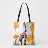 Giraffe Savannah Art Tasche (Vorderseite)