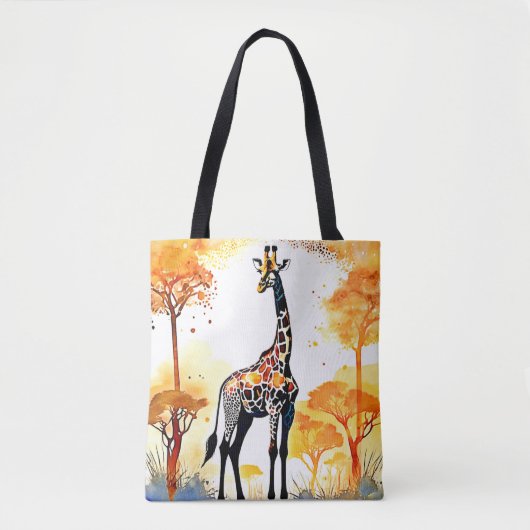 Giraffe Savannah Art Tasche (Vorderseite)