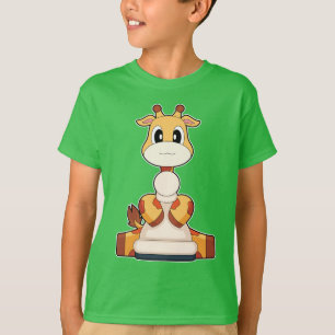 Giraffe Schachstück Pawn Schach T-Shirt
