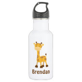Giraffe scherzt personalisiertes trinkflasche (Vorderseite)