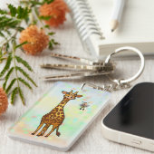 Giraffe schlüsselanhänger (Vorderseite rechts)
