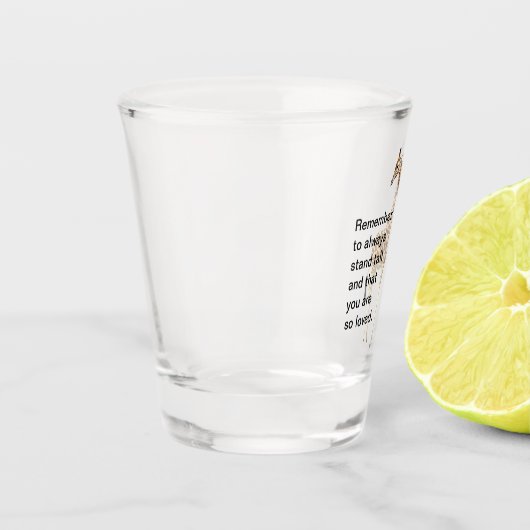 Giraffe Schnapsglas (Links)