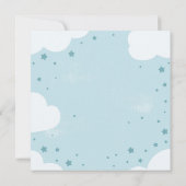 Giraffe schöne lustige Kinderdusche Einladung (Rückseite)